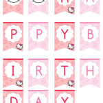 Hello Kitty Happy Birthday Banner Printable Treats