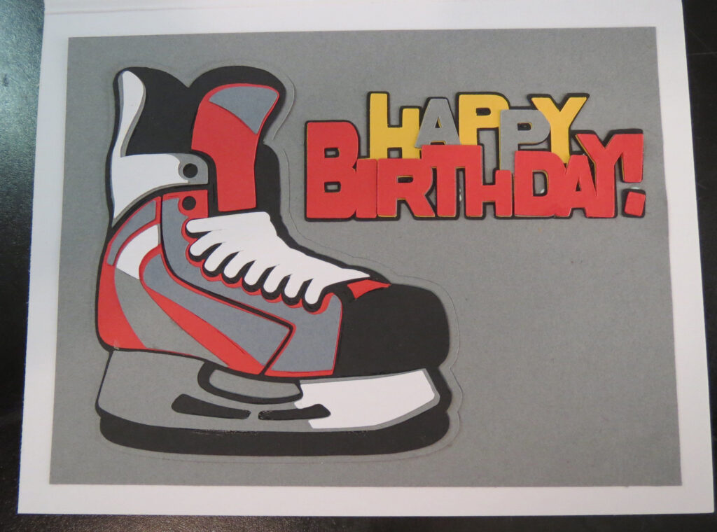 Hockey Birthday Card Inside Scrapbook Hockey Birthday Cards 