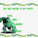 Hulk Birthday Invitations Shilohmidwifery