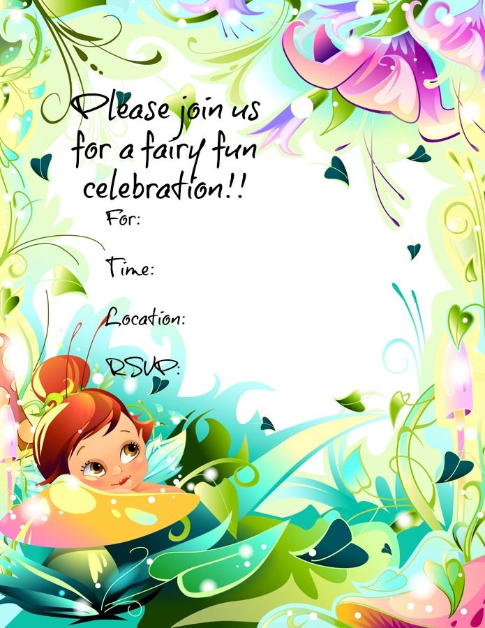 It s A Princess Thing Fairy Party Invitations Birthday Party 
