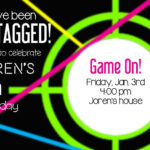 Laser Tag Party Invitation Laser Tag Party Laser Tag Party