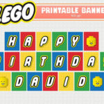 Lego Banner Happy Birthday Banner Printable Customizable Lego