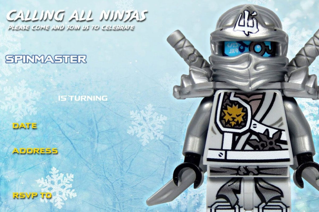 Lego Ninjago Party Invitations Printable Free Free Printable