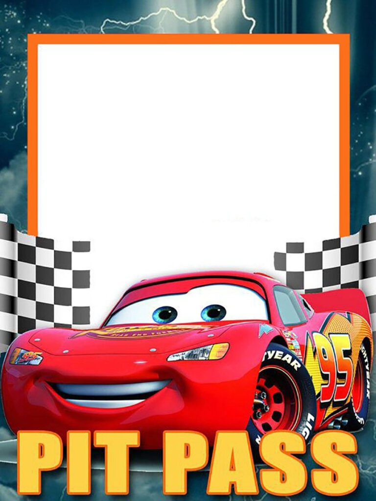 Lightning McQueen Invitation Template Free Cumplea os Cars 