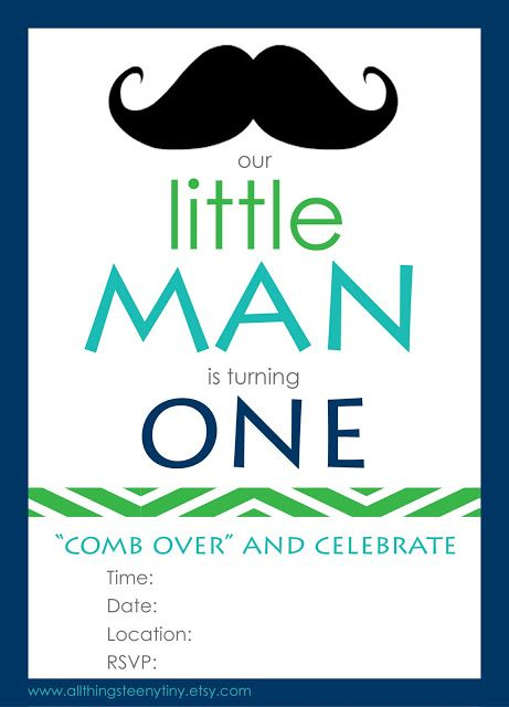 Little Man Free Printable Invite Printable Invitations Little Man 