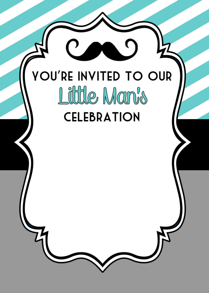 Little Man Party Free Printables