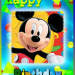 Mickey Mouse Birthday Card Free Printable Cards PRINTBIRTHDAY CARDS