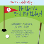 Mini Golf Birthday Party Invitations Dolanpedia