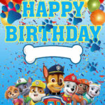 Paw Patrol Birthday Card Paw Patrol Birthday Decorations Free