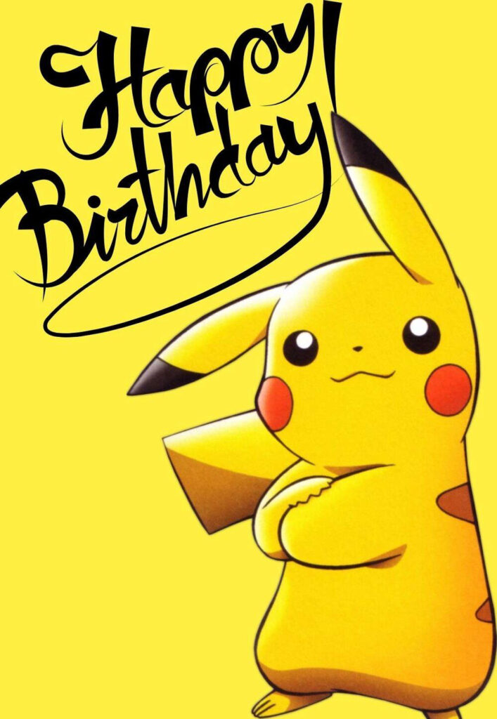 Pikachu pokemon birthday card jpg In 2020 Pokemon Birthday Card 