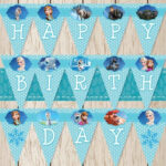 Pin By Arshia Umair On Birthdayparty Frozen Birthday Banner Happy