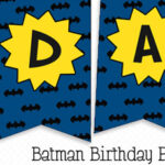 Printable Batman Birthday Banner In Blue Printable Treats