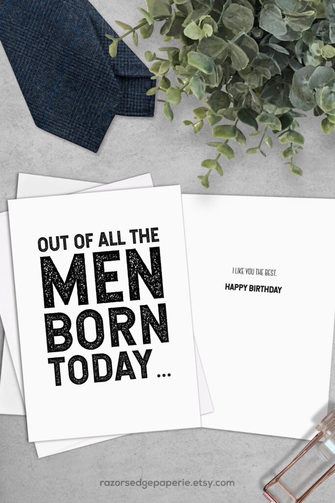 PRINTABLE Funny Birthday Card For Him Best Friend Gift For Men Etsy 