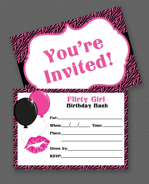 Printable Girl Birthday Invitations Birthday Gallery