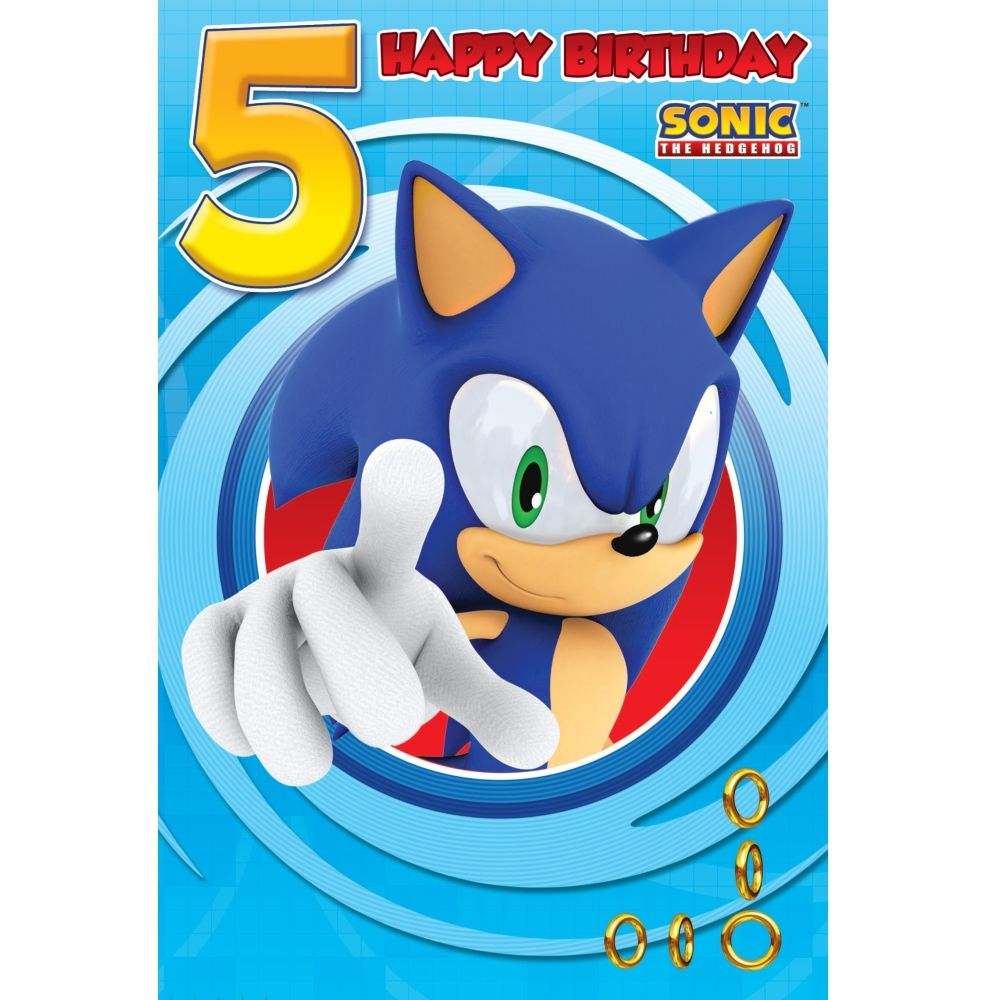 Printable Sonic The Hedgehog Birthday Card Printable Word Searches
