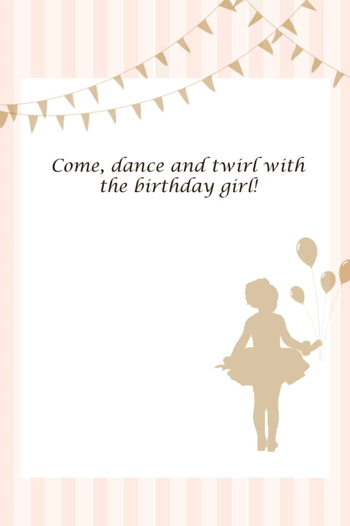 Reflections Out Loud Printables From Olivia s Ballerina Party