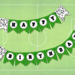 Soccer Banner Happy Birthday Football Party Printable Garland Poster