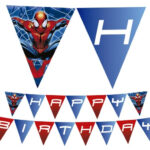 Spiderman Printable Happy Birthday Banner