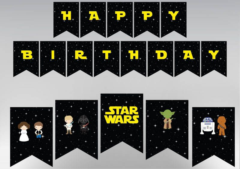 Star Wars Birthday Banner EdieChristiana