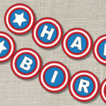 Superhearo Birthday Banner Birthday Banner Inspired Captain