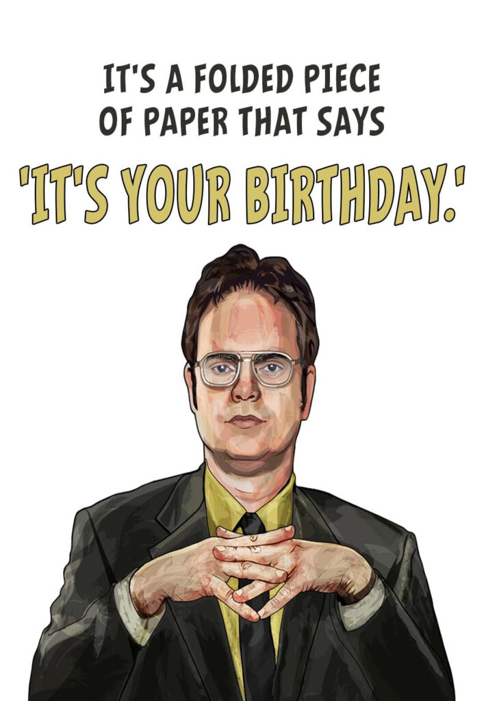 The Office Printable Birthday Cards PRINTBIRTHDAY CARDS