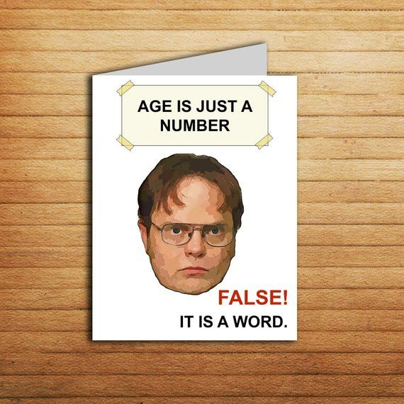 The Office Tv Show Birthday Card Printable The Office Cards Etsy In 