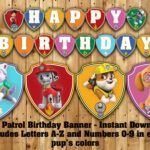 This Paw Patrol Themed Birthday Banner Is Available As An INSTANT