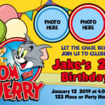 Tom And Jerry Birthday Invitation Dioskouri Designs
