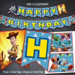 Toy Story Birthday Banner Toy Story Happy Birthday Banner Etsy In