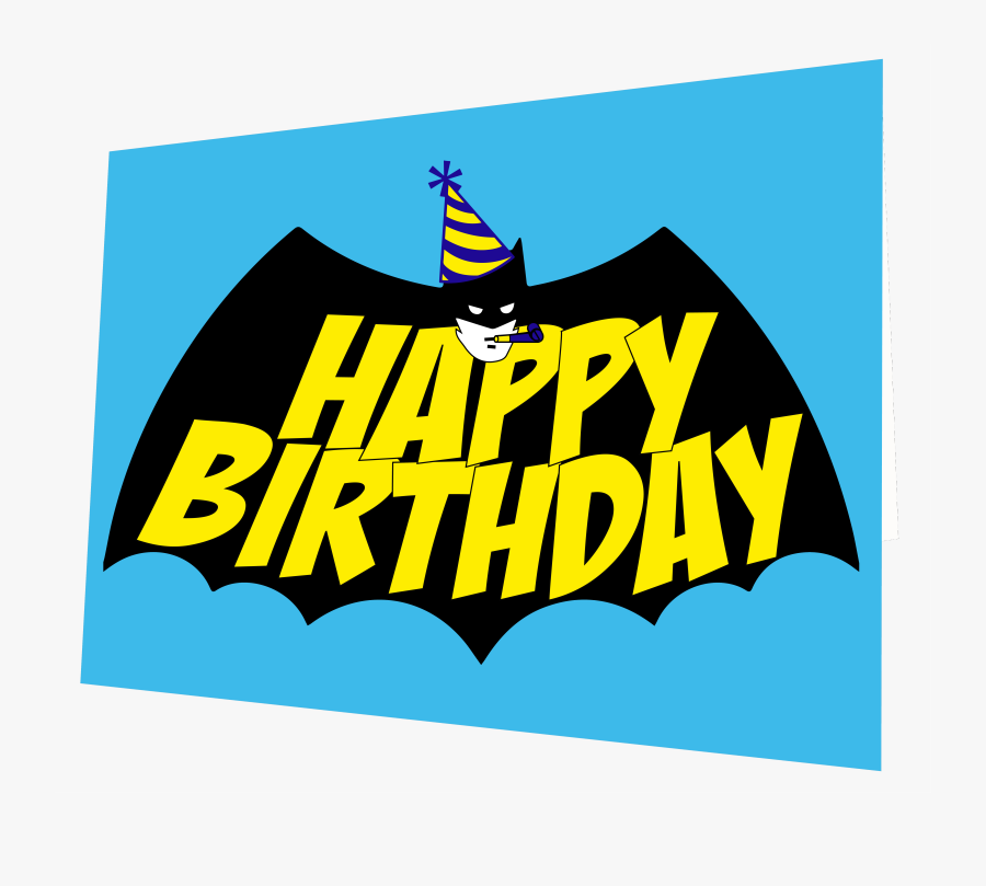 Transparent Birthday Card Png Happy Birthday Batman Card Free 